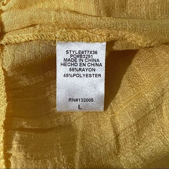 Entro Mustard Yellow tank tunic with netting in front &back - Picture 13 of 14